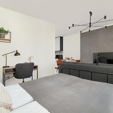 Luksusowe Studio W Lodzi Z Biurkiem, Balkonem I Klimatyzatorem By Renters Prestige Exterior foto